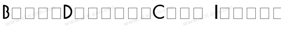 BrashDisplayCaps Italic字体转换